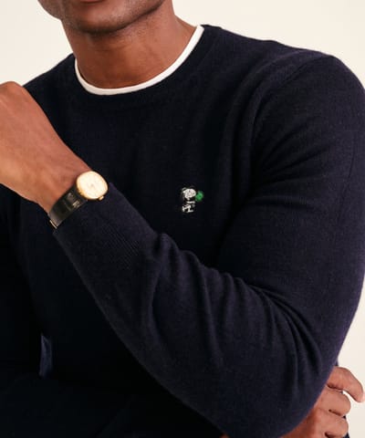 Men's Paddle Club Snoopy Cashmere Sweater by NAADAM