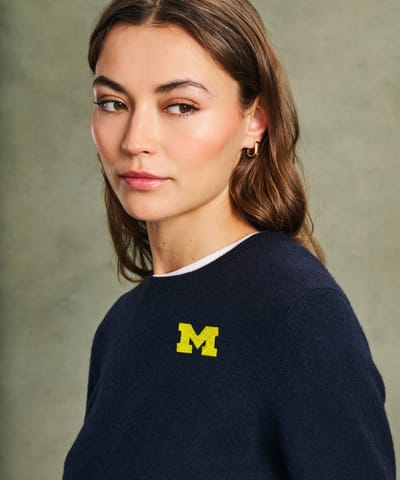 Women's University of Michigan Cashmere Sweater by NAADAM