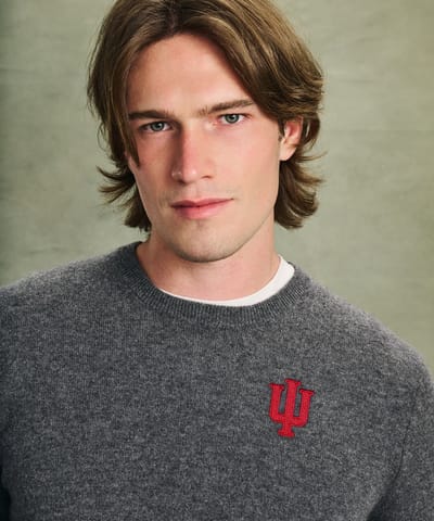 Men's Indiana University Cashmere Sweater by NAADAM