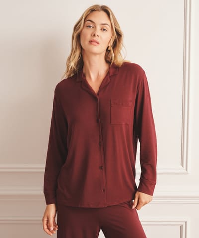 Breathable Button Up Sleep Shirt by NAADAM