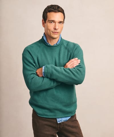 Cotton Relaxed Rollneck Sweater by NAADAM
