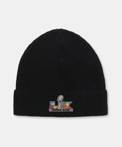 Super Bowl LX Cashmere Ribbed Beanie by NAADAM