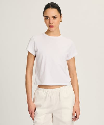 Lightweight Brushed Cotton Slim Tee by NAADAM