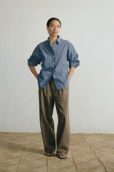 Field Pant, Recycled Denim, Vintage Brown by OZMA