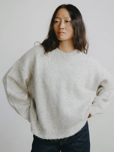 Chleo Crew, Alpaca Cotton, Fog by OZMA