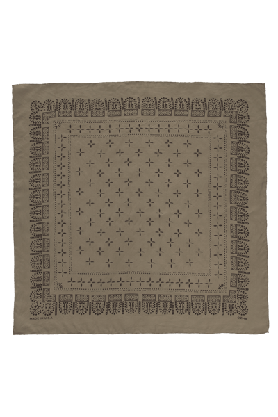 1930s Bandana, Regen Silk, Khaki by OZMA
