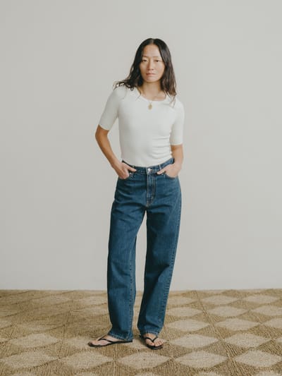 Una Jean, Tencel Denim, Vintage Dark by OZMA