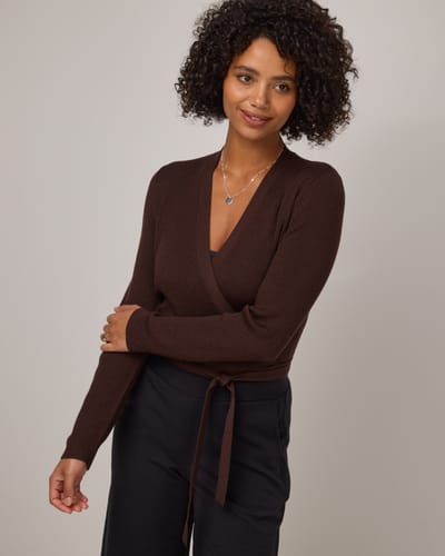 Adeline Wrap Sweater by Wool&