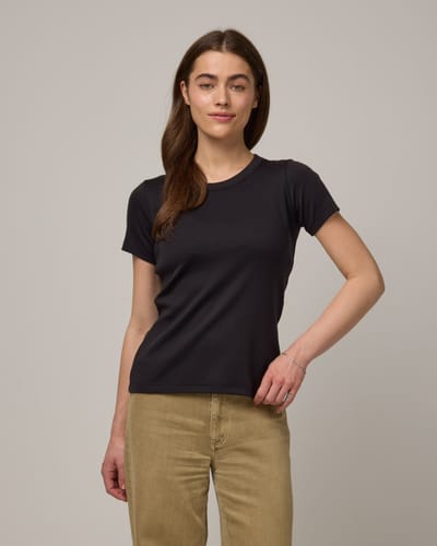 Taylor Ribbed Tee by Wool&