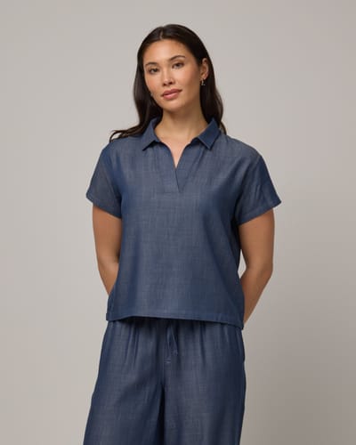 Hollis Chambray Top by Wool&