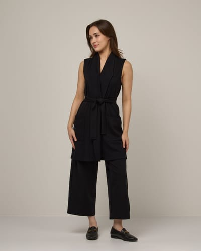 Dylan Belted Vest by Wool&