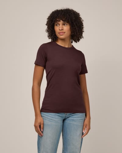 Cara 100% Wool Fitted Tee by Wool&