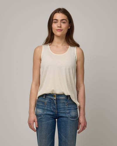 Steph Scoop Neck Tank by Wool&