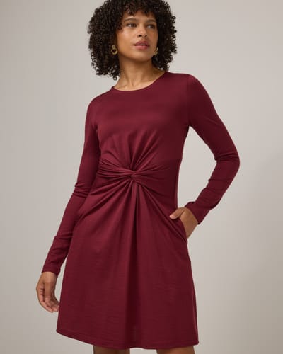 Nova Twist Front Dress by Wool&