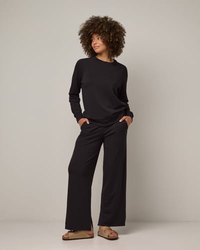 Aspen Wide Leg Sweatpants by Wool&