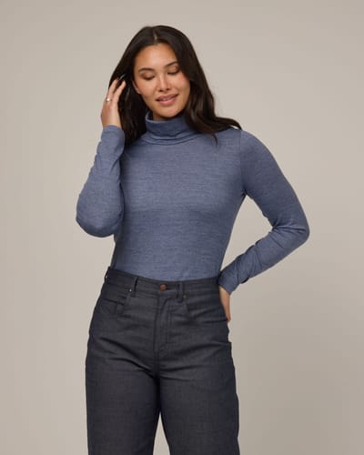 Addison Turtleneck Top by Wool&