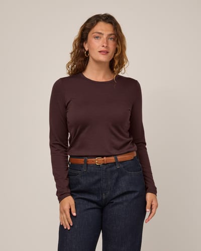 Sloan 100% Wool Fitted Tee by Wool&