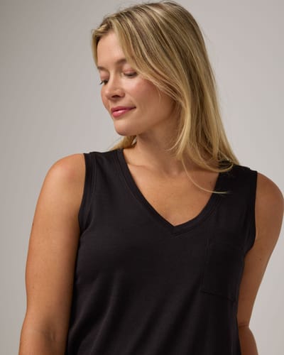 Penelope Pocket Tank by Wool&