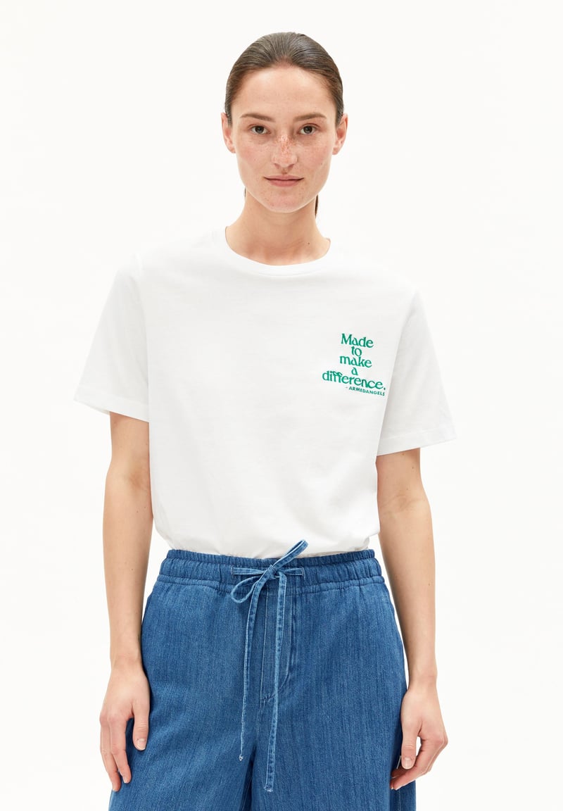 LUALAA DIFFERENCE T-SHIRT | white by ARMEDANGELS, 100% Cotton