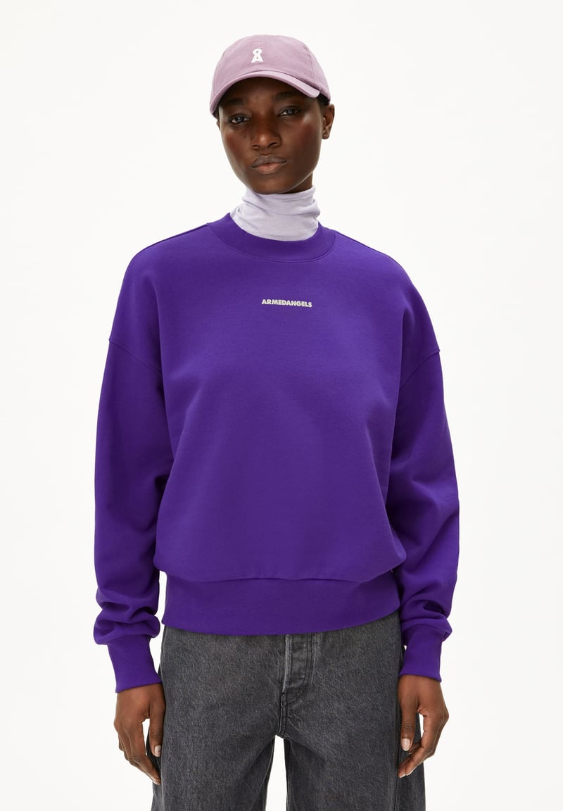 ALIZAA CHAANGE SWEATSHIRT | indigo lilac by ARMEDANGELS, 100% Cotton