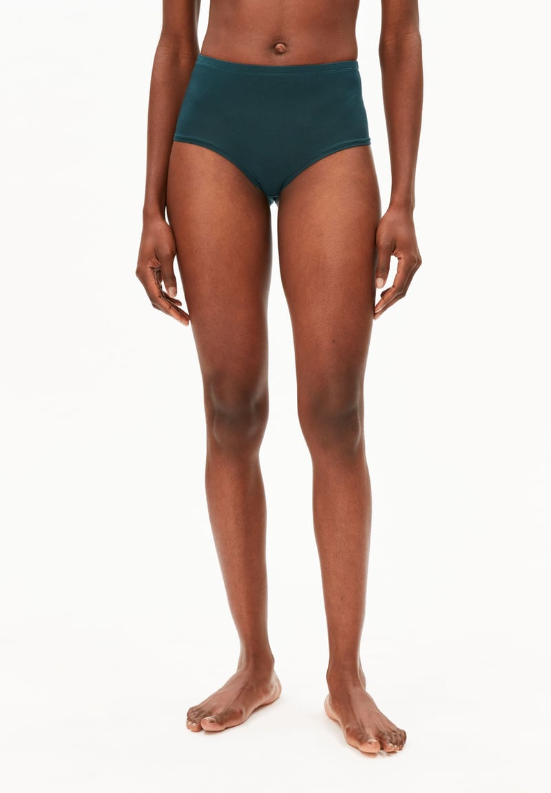 BIRTAA SHORTY | teal stone by ARMEDANGELS, 95% Modal, 5% Elastane