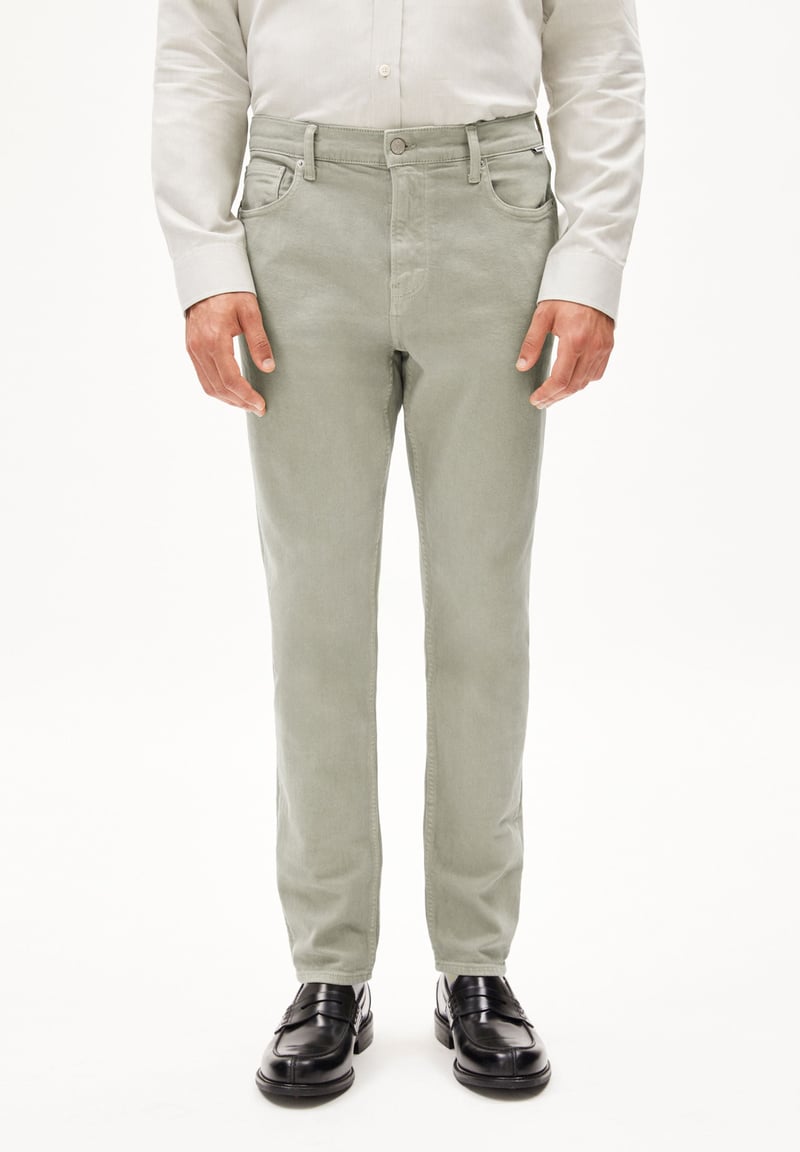 AARJO TARPA| seagreen by ARMEDANGELS, 79% Cotton, 17% Lyocell, 3% Polyester, 1% Elastane