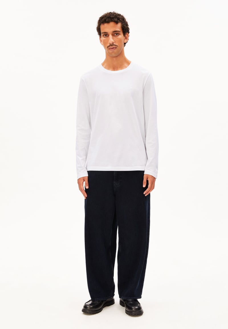 JAAMES LONGSLEEVE | white by ARMEDANGELS, 100% Cotton