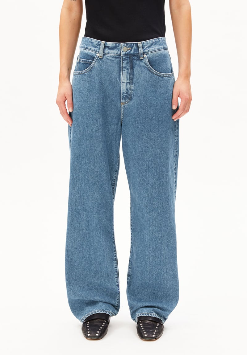 HAAYI LOW WAIST BAGGY JEAN | indigo stone by ARMEDANGELS, 100% Cotton