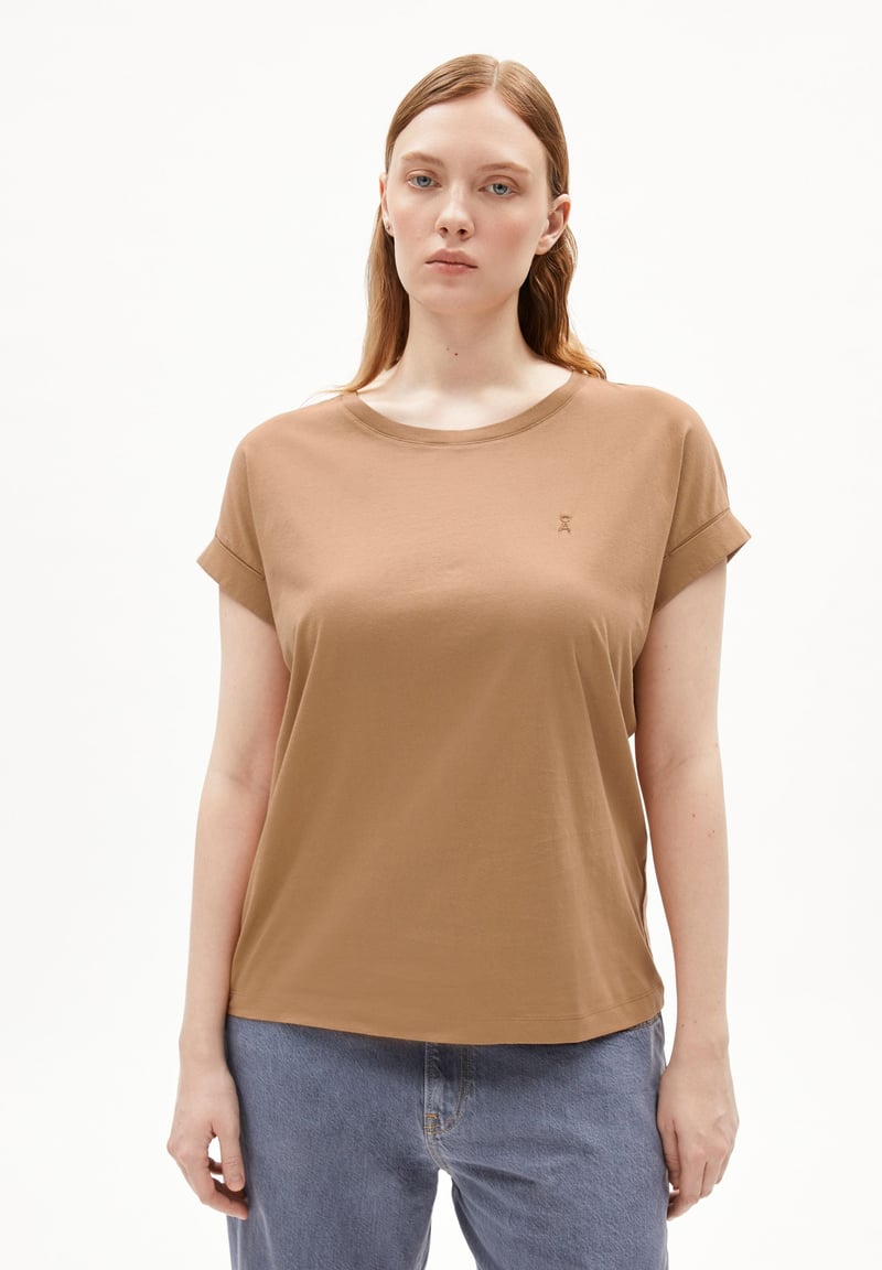 IDAARA T-SHIRT | pale umber by ARMEDANGELS, 100% Cotton