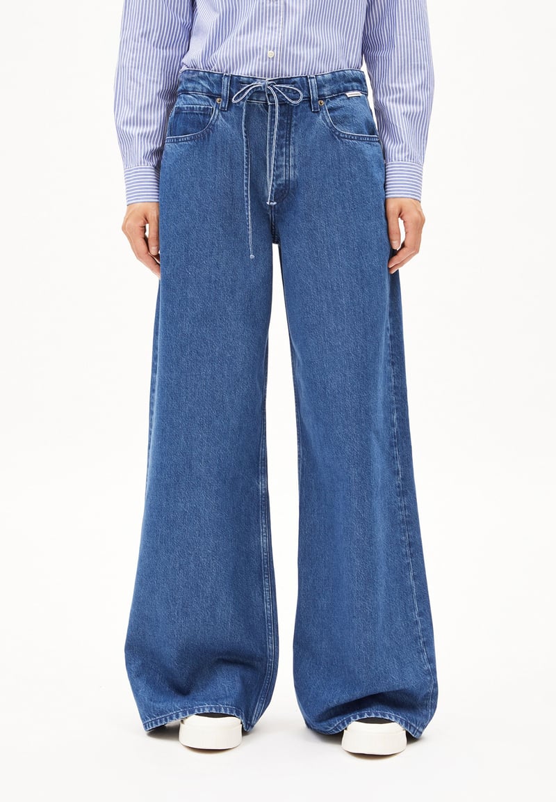 ASTRAEAAS MID WAIST WIDE JEAN | hummingbird by ARMEDANGELS, 64% Cotton, 36% Lyocell