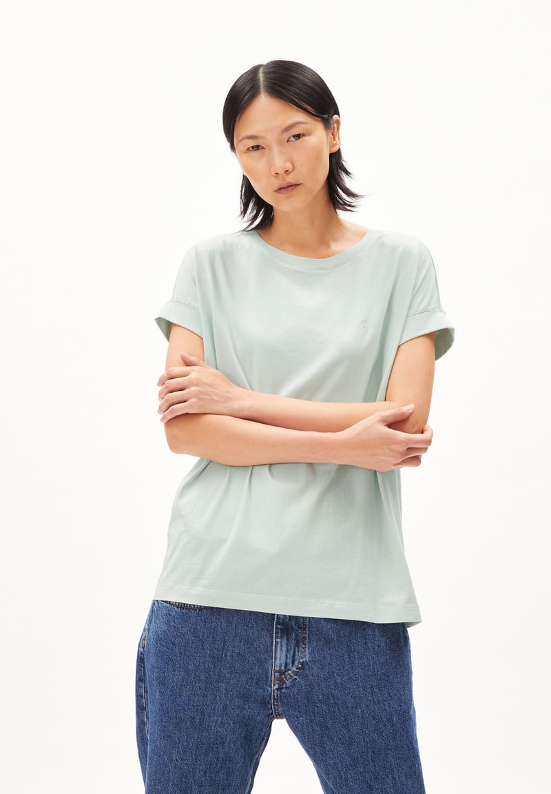 IDAARA T-SHIRT | polar green by ARMEDANGELS, 100% Cotton