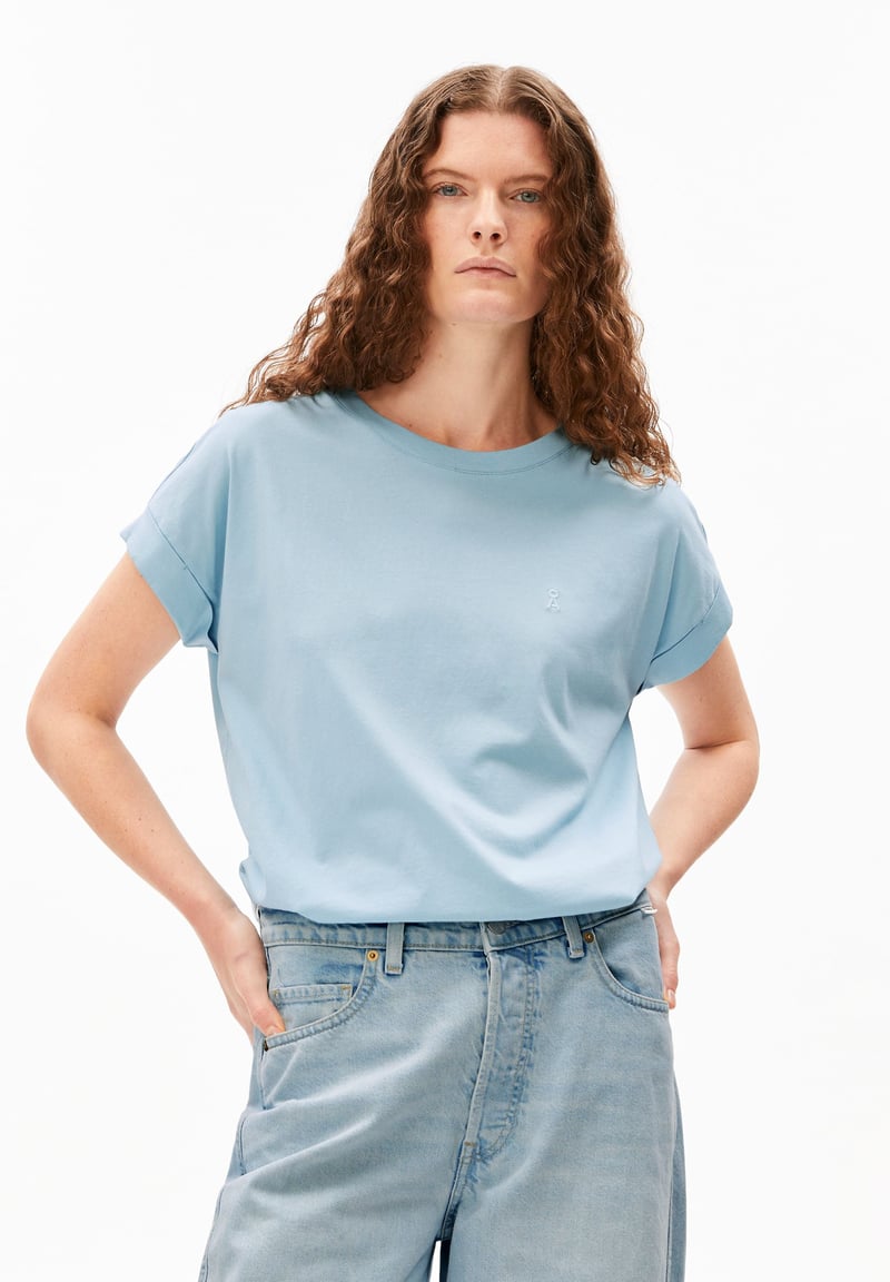 IDAARA T-SHIRT | blue glow by ARMEDANGELS, 100% Cotton