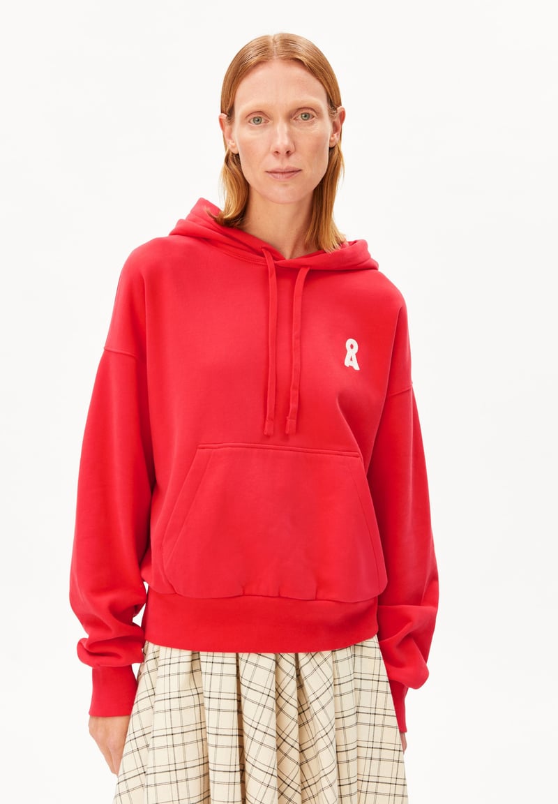 ICONIC Å FRANCISARAA HOODIE | mars red by ARMEDANGELS, 100% Cotton