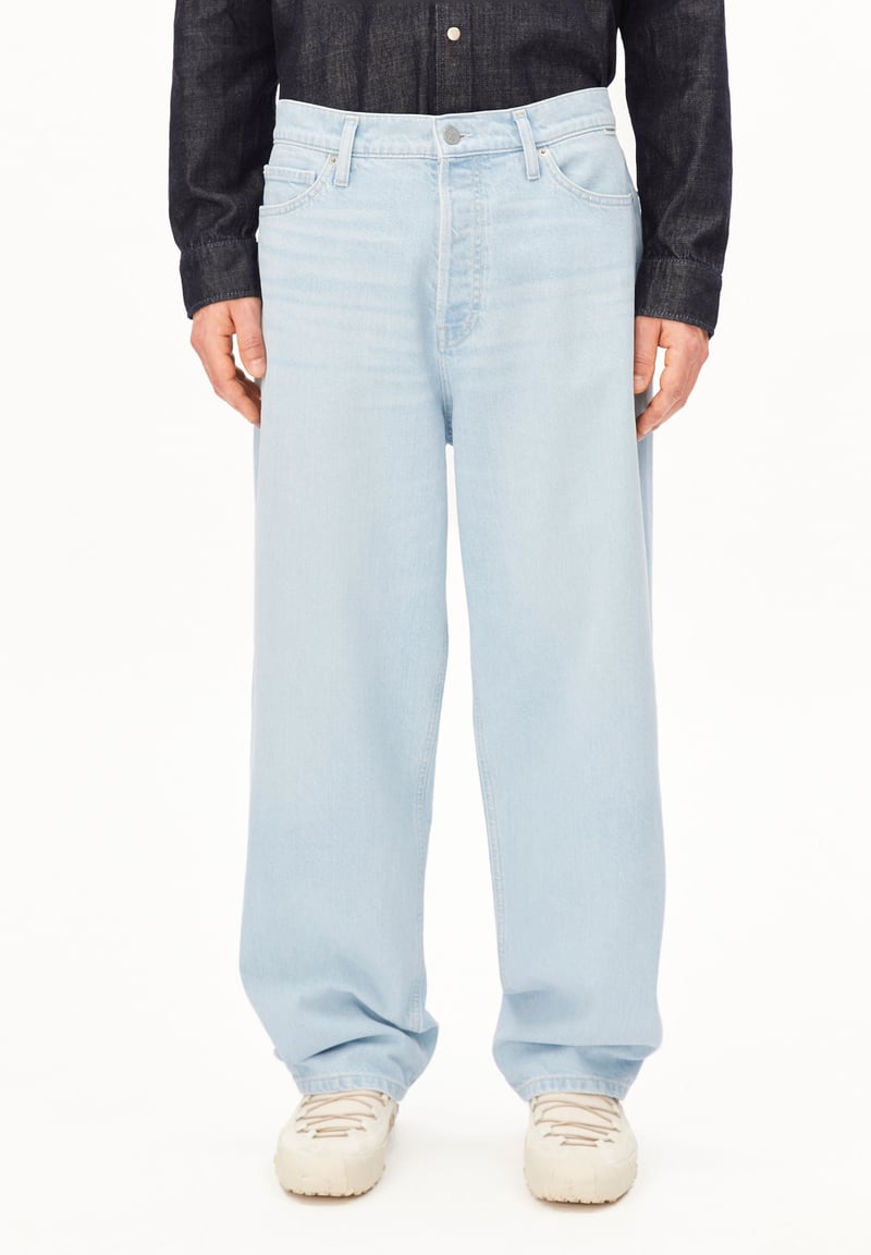 JAAMEO BAGGY JEAN | ice blue by ARMEDANGELS, 100% Cotton