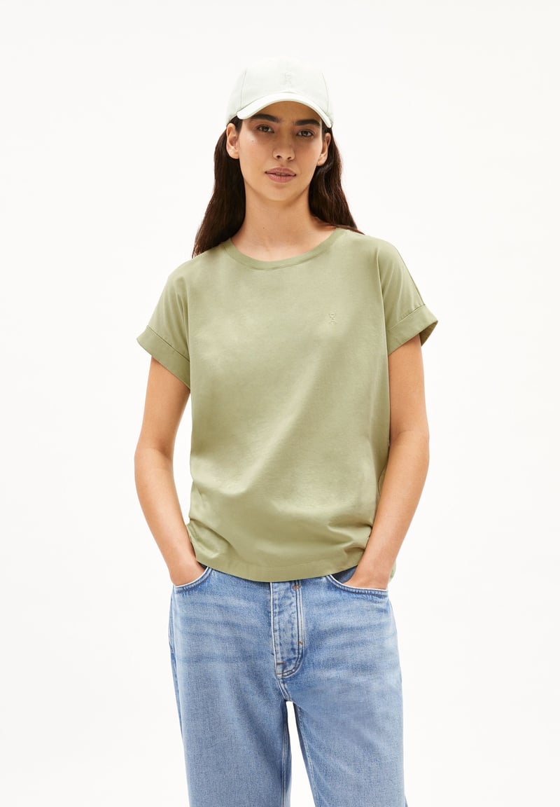 IDAARA T-SHIRT | light matcha by ARMEDANGELS, 100% Cotton