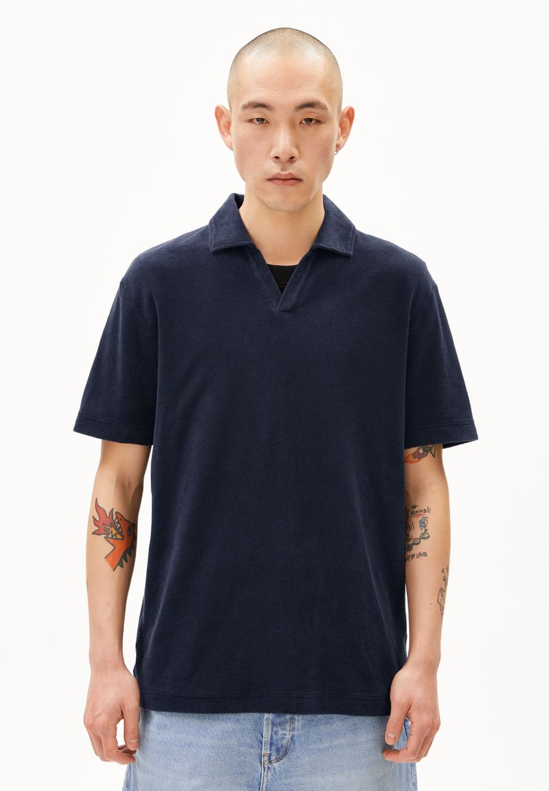 MAARKOS POLO TERRY| night sky by ARMEDANGELS, 100% Cotton