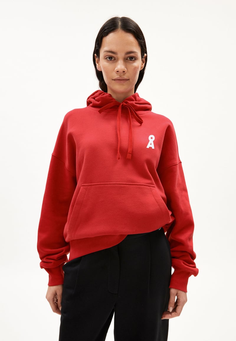 ICONIC Å FRANCISARAA HOODIE | coral blush by ARMEDANGELS, 100% Cotton
