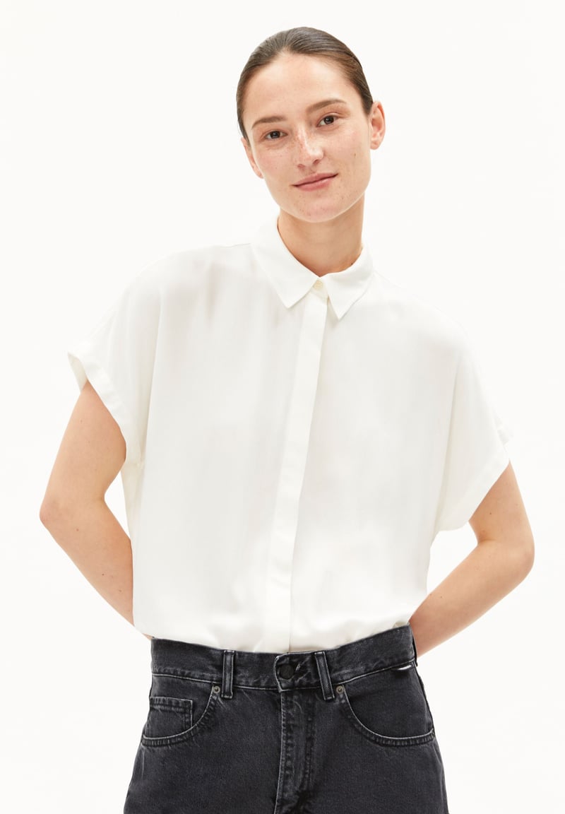 LARISAANA BLOUSE| off white by ARMEDANGELS, 100% Viscose