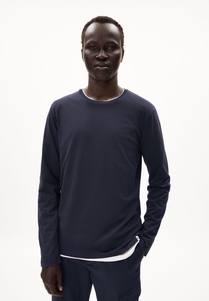JAAMES LONGSLEEVE| night sky by ARMEDANGELS, 100% Cotton