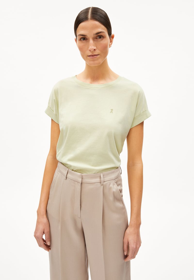 IDAARA T-SHIRT | pastel green by ARMEDANGELS, 100% Cotton