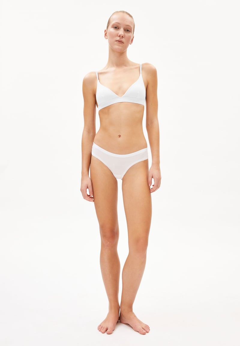 OSILAA BRALETTE | white by ARMEDANGELS, 95% Modal, 5% Elastane