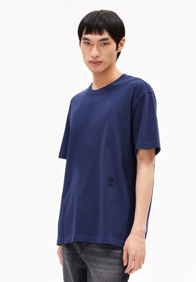 AADRU T-SHIRT | blue noon by ARMEDANGELS, 100% Cotton