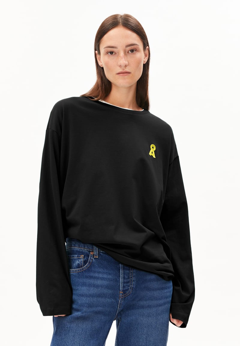 ICONIC Å FIETAA LONGSLEEVE | black by ARMEDANGELS, 100% Cotton