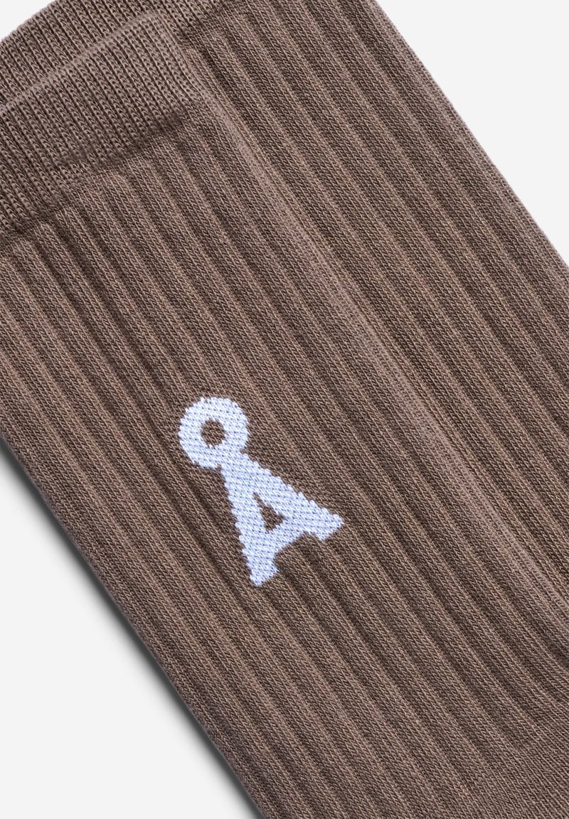SAAMUS BOLD SOCKS | walnut cream by ARMEDANGELS, 78% Cotton, 20% Nylon, 2% Elastane
