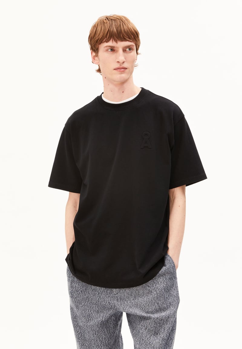 HEAVY COTTON T-SHIRT LOGO | black by ARMEDANGELS, 100% Cotton