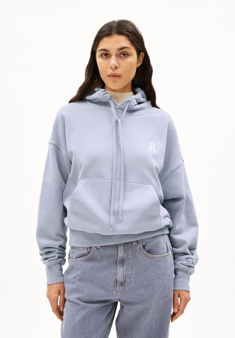 ICONIC Å FRANCISARAA HOODIE | misty morning by ARMEDANGELS, 100% Cotton