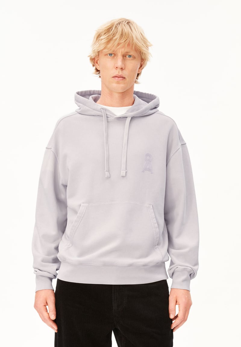 ICONIC Å KIRAAN GMT DYE HOODIE | moonlit lilac washed by ARMEDANGELS, 100% Cotton