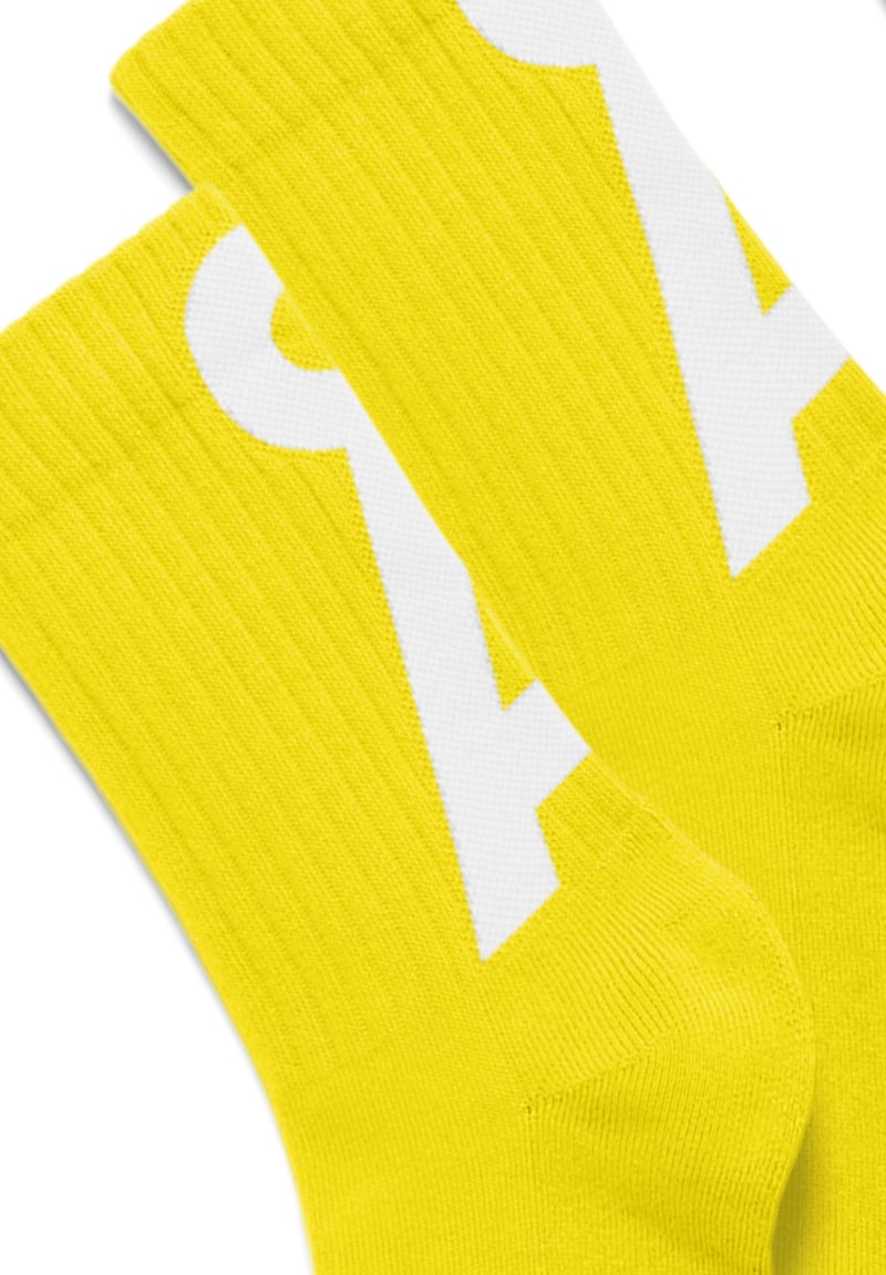 SAAMUS SHORT SOCKS | armedangels yellow by ARMEDANGELS, 78% Cotton, 20% Nylon, 2% Elastane