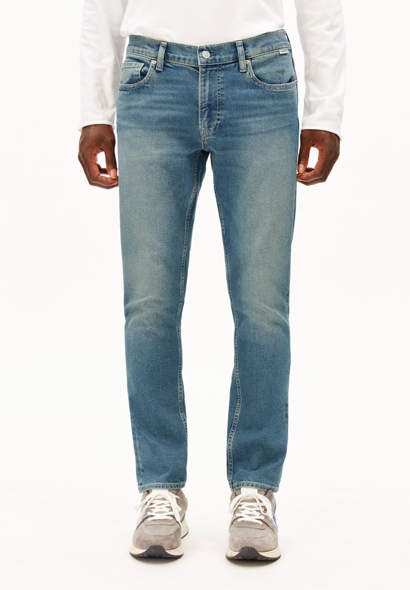 IAAN SLIM JEAN | viskan by ARMEDANGELS, 82% Cotton, 14% Lyocell, 3% Polyester, 1% Elastane