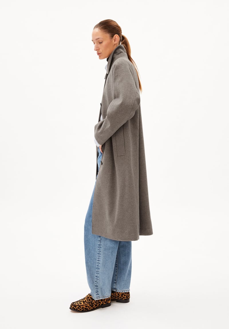 VAANOISE WOOL| dark caramel melange by ARMEDANGELS, 100% Wool